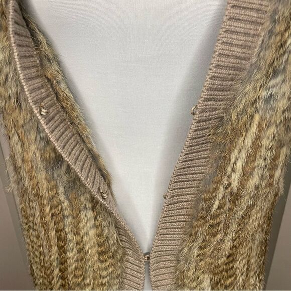 Joie Rabbit Fur Vest size Medium - Picture 7 of 15